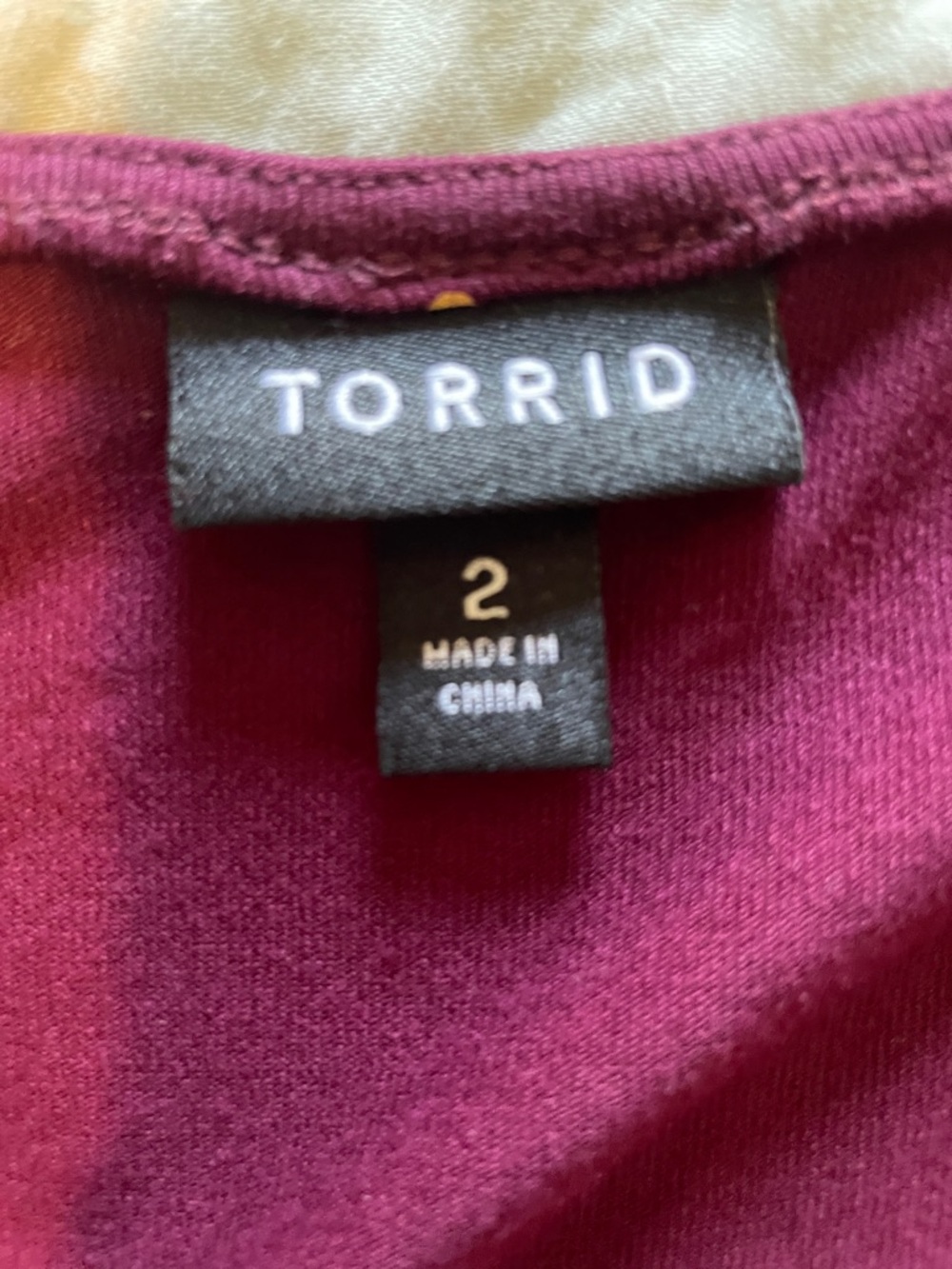 torrid Maroon Cross-Front Top Dress with Yellow Dots - Picture 2 of 5